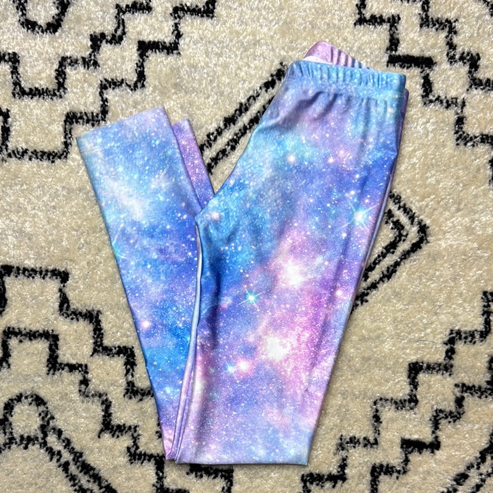 Galaxy Print Kids Leggings